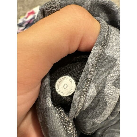 Lululemon Wunder Train High-Rise Crop 21" *Print Heathered PU Black Asphalt Sz 0 - Picture 4 of 5